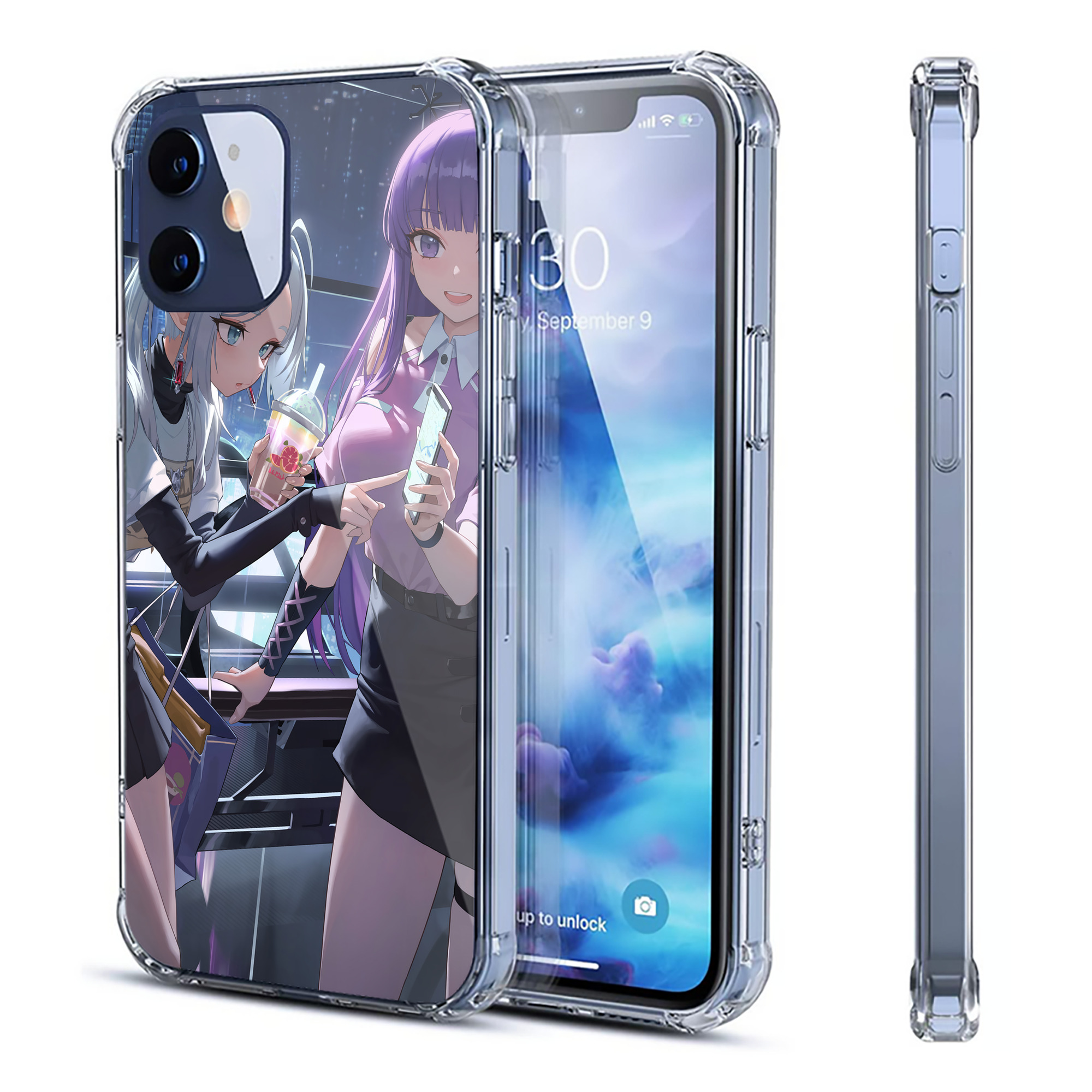 （画像用） 葬送のフリーレン Frieren 【iPhone 12シリーズ対応】透明スマホケース（クリアソフトケース）